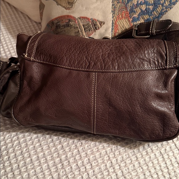 Brown Leather Shoulder Bag by Sonoma Life & Style - Picture 3 of 8
